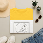 Howling Wolf Silhouette — Coloring Book Art Tee