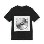 Record Player Vinyl Grunge Tee | Premium