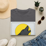 Howling Wolf Against Yellow Moon T-Shirt