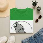 Howling Wolf Silhouette — Coloring Book Art Tee