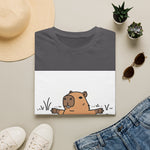 Capybara Relaxing — Coloring Book Art Tee