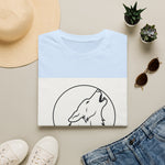 Howling Wolf Circle Silhouette T-Shirt
